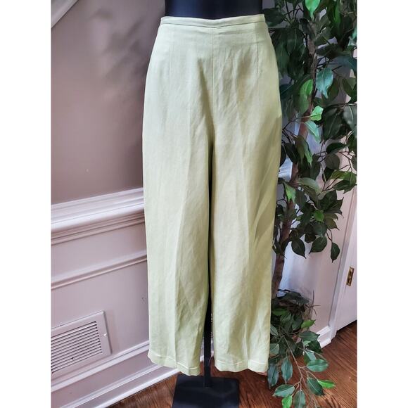 Coldwater Creek Women's Green Single Breasted Blazer, Top & Pant 3 Pcs Suit 8 - Picture 2 of 16